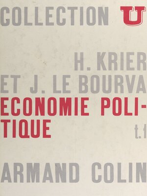 cover image of Économie politique, 1